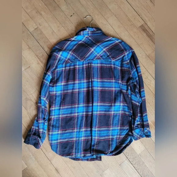 Rails Hunter Plaid Shirt in Azure Midnight Ruby, Size‎ Small - Picture 4 of 7